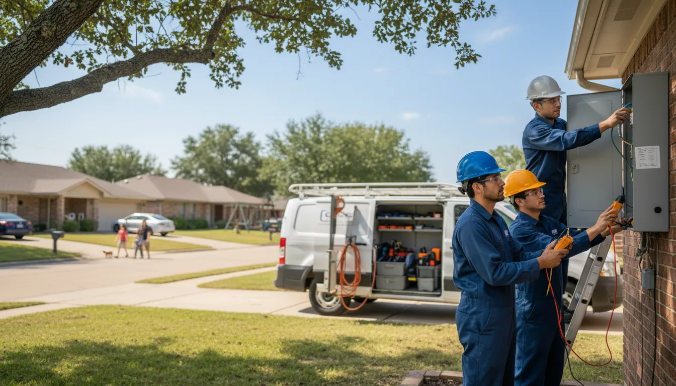 Certified electrician providing emergency electrical services in Hooker, OK